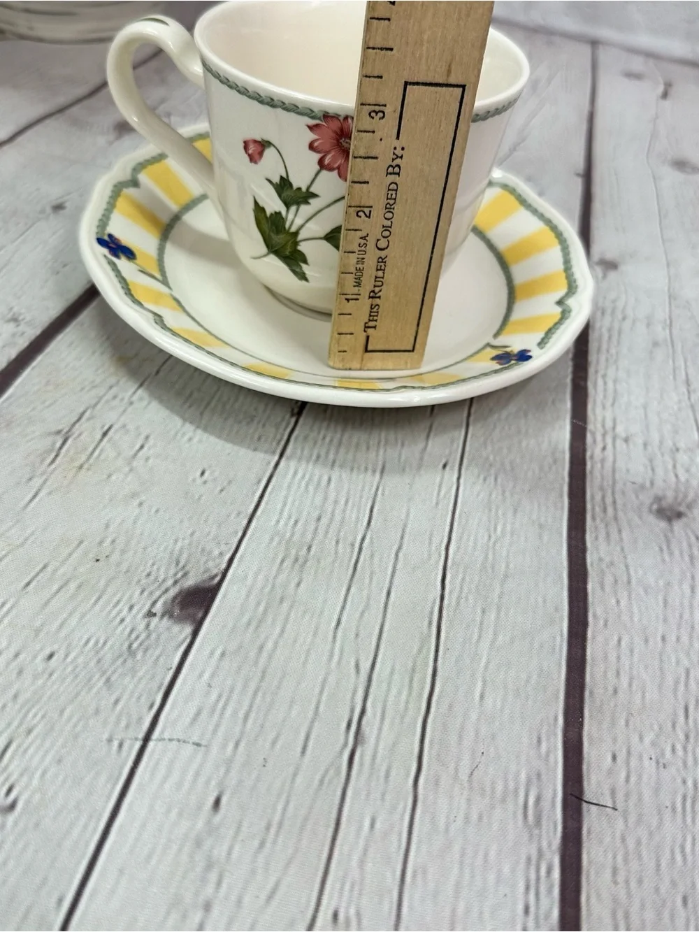 vtg Noritake Summer Estate (Ireland) flat cup & saucer cottage coastal grandma